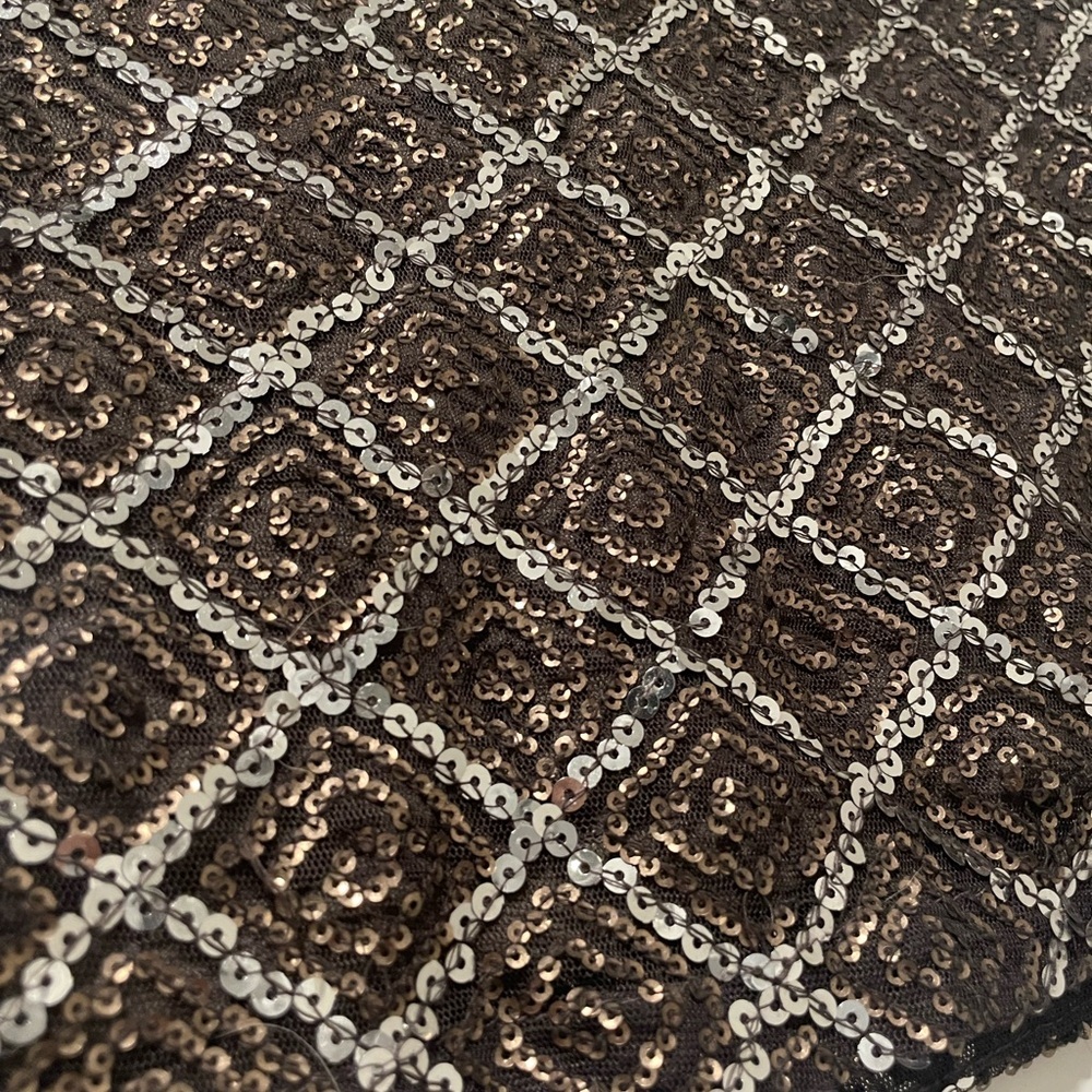Forever 21 Black and Silver Sequin Mini Skirt - Picture 2 of 4